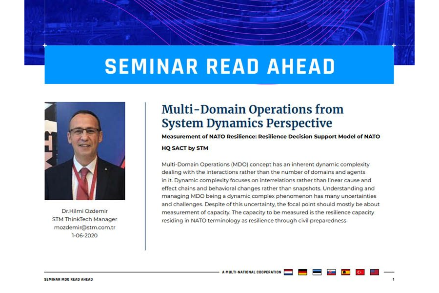 Seminar 2020 Read-Ahead | Dr. Hilmi Ozdemir – Multi-Domain Operations from System Dynamics Perspective